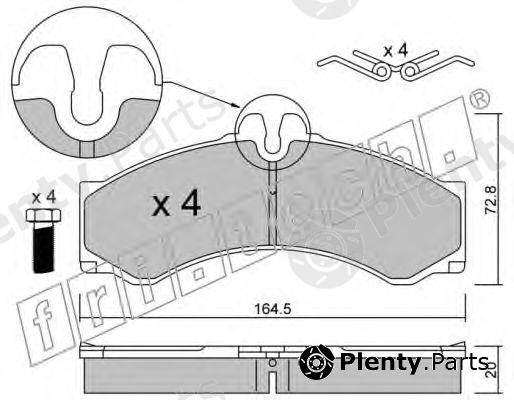  fri.tech. part 271.0 (2710) Brake Pad Set, disc brake