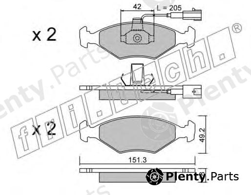  fri.tech. part 282.1 (2821) Brake Pad Set, disc brake