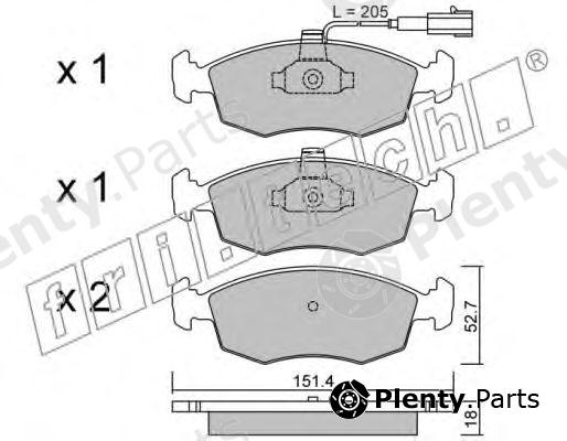  fri.tech. part 283.0 (2830) Brake Pad Set, disc brake