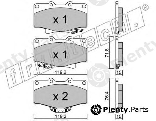  fri.tech. part 291.0 (2910) Brake Pad Set, disc brake