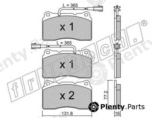  fri.tech. part 297.4 (2974) Brake Pad Set, disc brake