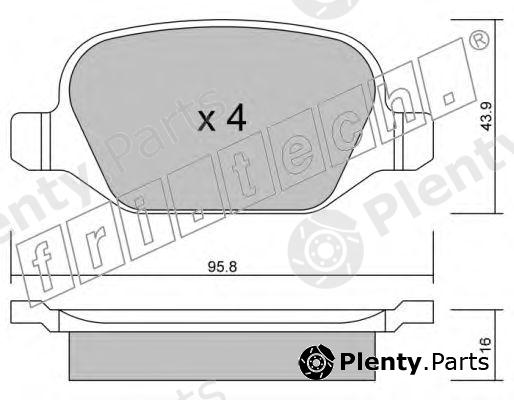  fri.tech. part 333.1 (3331) Brake Pad Set, disc brake