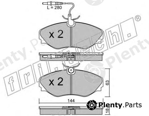  fri.tech. part 347.1 (3471) Brake Pad Set, disc brake