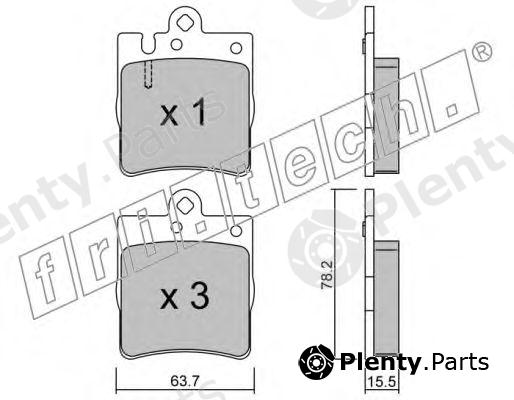  fri.tech. part 353.0 (3530) Brake Pad Set, disc brake