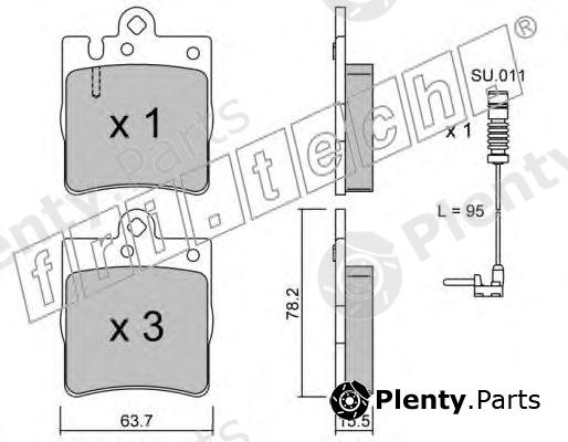  fri.tech. part 353.0W (3530W) Brake Pad Set, disc brake