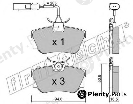  fri.tech. part 355.1 (3551) Brake Pad Set, disc brake