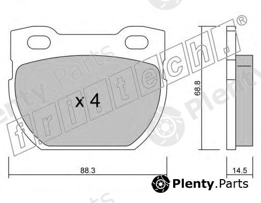  fri.tech. part 363.0 (3630) Brake Pad Set, disc brake