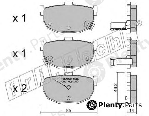  fri.tech. part 371.1 (3711) Brake Pad Set, disc brake