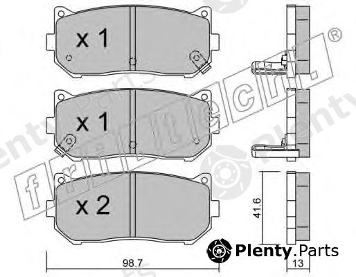  fri.tech. part 381.0 (3810) Brake Pad Set, disc brake