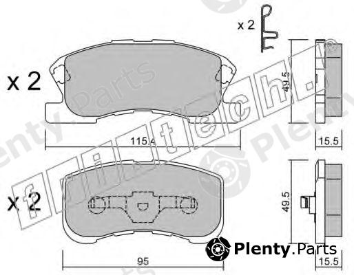  fri.tech. part 390.0 (3900) Brake Pad Set, disc brake