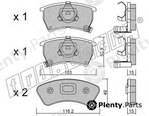  fri.tech. part 395.0 (3950) Brake Pad Set, disc brake
