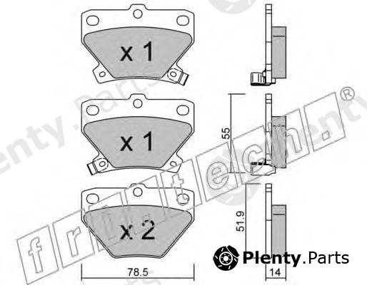  fri.tech. part 439.0 (4390) Brake Pad Set, disc brake