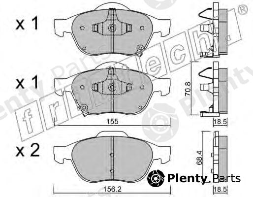  fri.tech. part 464.0 (4640) Brake Pad Set, disc brake