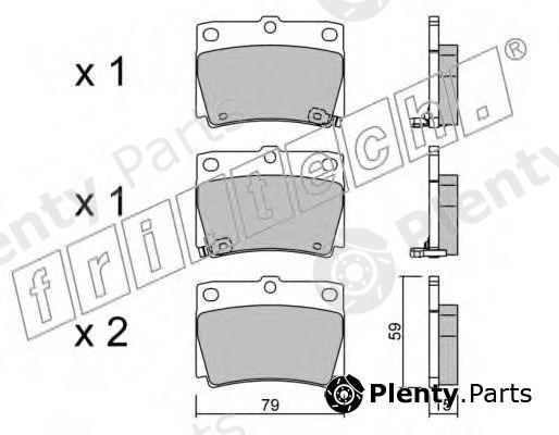  fri.tech. part 500.0 (5000) Brake Pad Set, disc brake