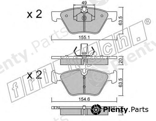  fri.tech. part 573.0 (5730) Brake Pad Set, disc brake