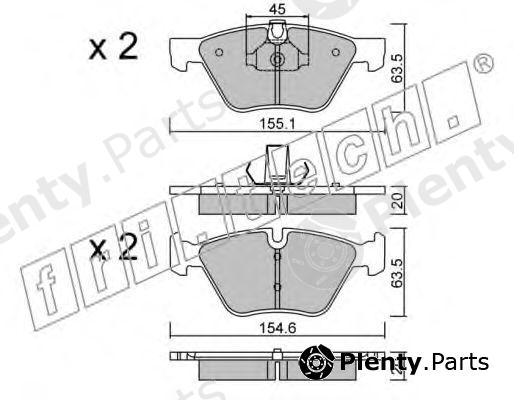  fri.tech. part 573.3 (5733) Brake Pad Set, disc brake