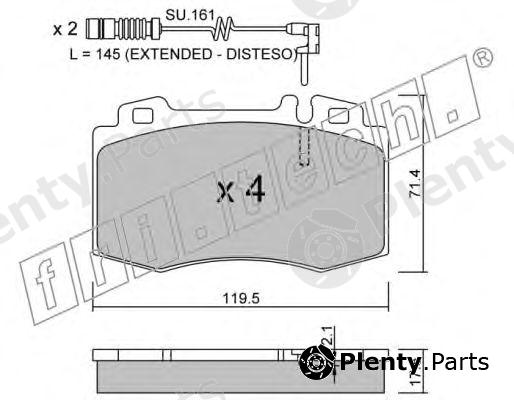  fri.tech. part 579.1W (5791W) Brake Pad Set, disc brake