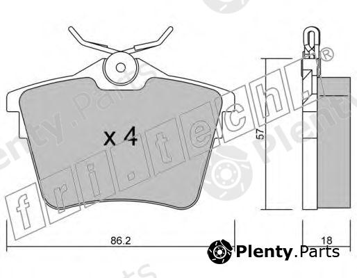  fri.tech. part 618.0 (6180) Brake Pad Set, disc brake