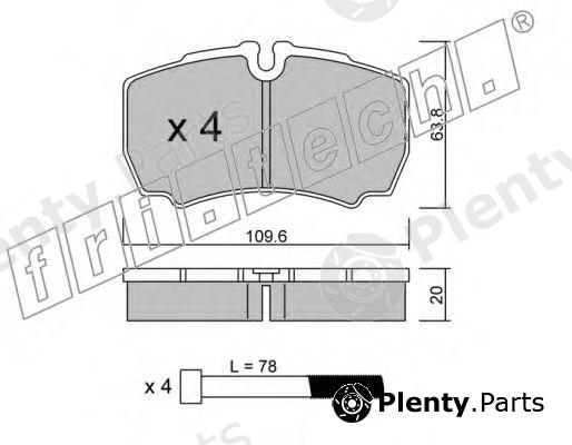  fri.tech. part 620.0 (6200) Brake Pad Set, disc brake