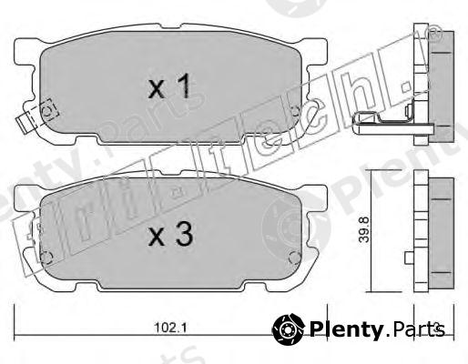  fri.tech. part 624.0 (6240) Brake Pad Set, disc brake