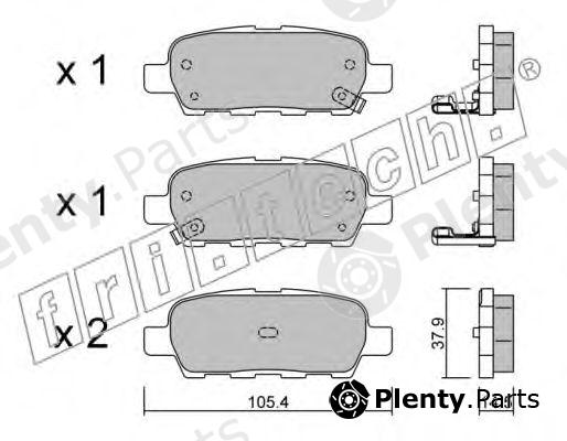  fri.tech. part 628.0 (6280) Brake Pad Set, disc brake