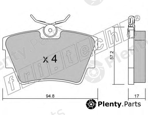  fri.tech. part 651.0 (6510) Brake Pad Set, disc brake
