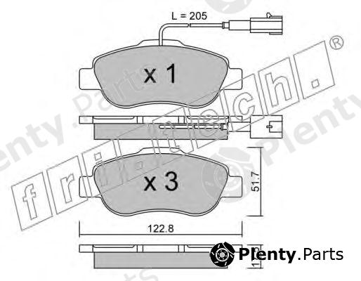  fri.tech. part 654.1 (6541) Brake Pad Set, disc brake