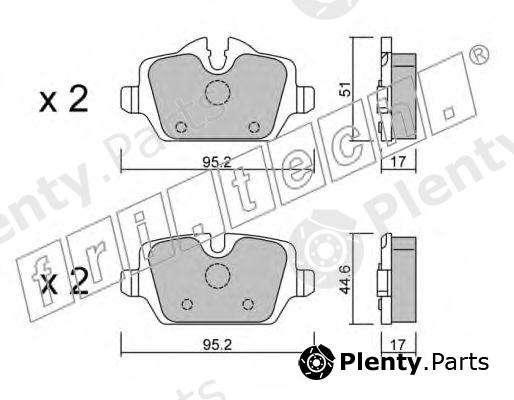  fri.tech. part 657.0 (6570) Brake Pad Set, disc brake