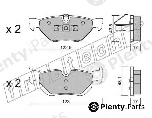  fri.tech. part 658.0 (6580) Brake Pad Set, disc brake