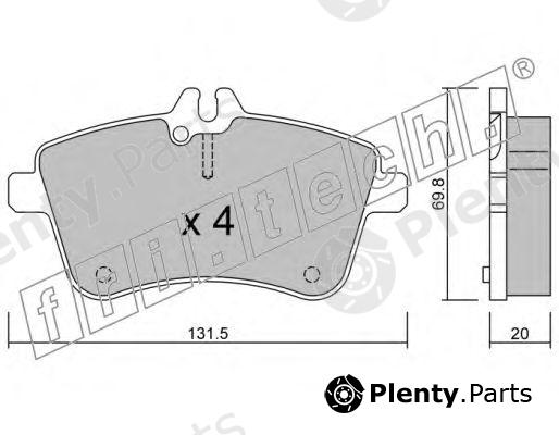  fri.tech. part 663.0 (6630) Brake Pad Set, disc brake