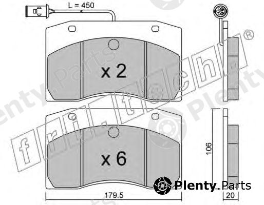  fri.tech. part 665.0 (6650) Brake Pad Set, disc brake
