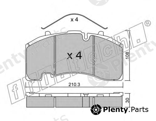  fri.tech. part 668.0 (6680) Brake Pad Set, disc brake