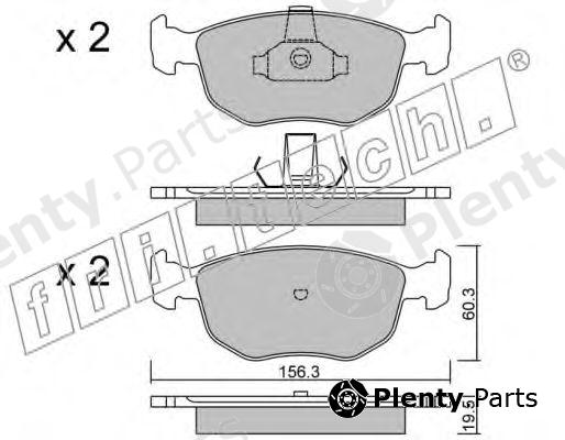  fri.tech. part 672.0 (6720) Brake Pad Set, disc brake