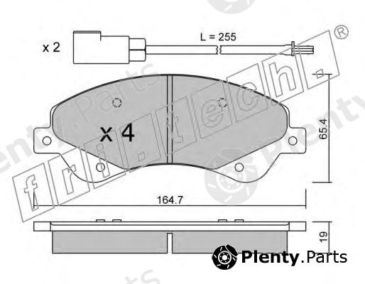  fri.tech. part 695.0 (6950) Brake Pad Set, disc brake
