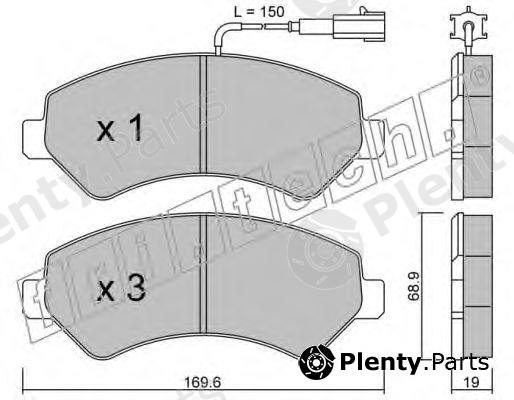  fri.tech. part 725.0 (7250) Brake Pad Set, disc brake