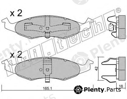  fri.tech. part 729.0 (7290) Brake Pad Set, disc brake