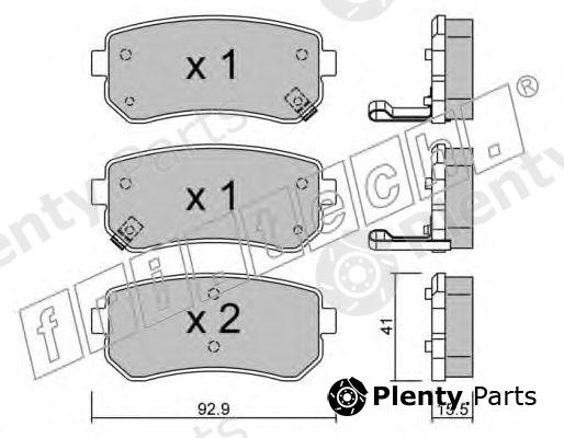  fri.tech. part 741.0 (7410) Brake Pad Set, disc brake