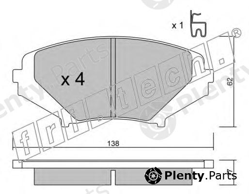  fri.tech. part 748.0 (7480) Brake Pad Set, disc brake