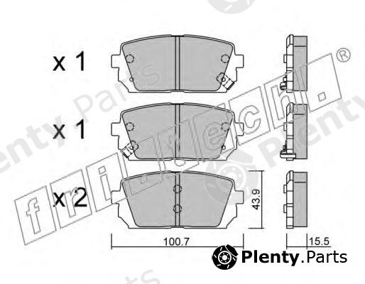  fri.tech. part 800.0 (8000) Brake Pad Set, disc brake