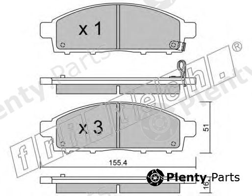  fri.tech. part 807.0 (8070) Brake Pad Set, disc brake