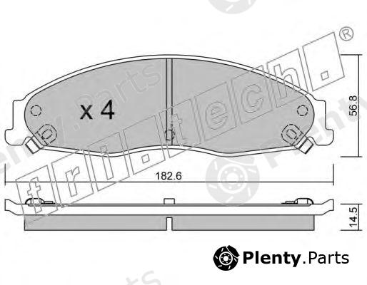  fri.tech. part 714.0 (7140) Brake Pad Set, disc brake