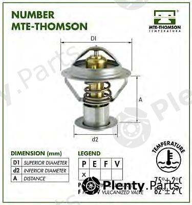  MTE-THOMSON part 236.71 (23671) Thermostat, coolant