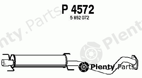  FENNO part P4572 Middle Silencer