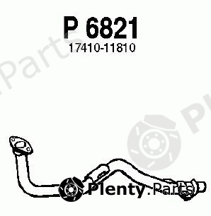  FENNO part P6821 Exhaust Pipe