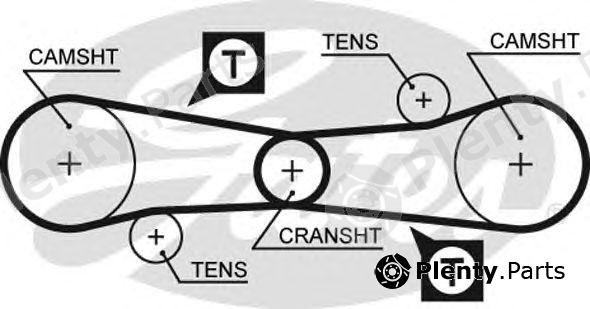 GATES part 5006 Timing Belt