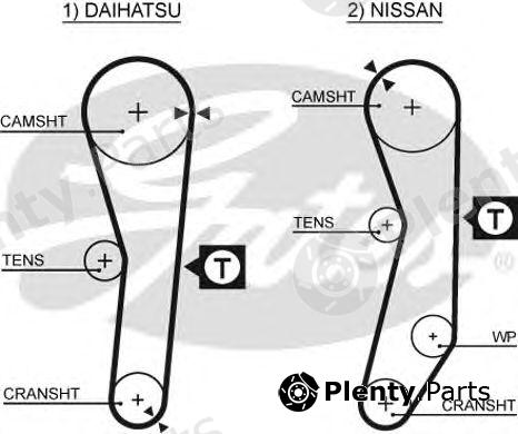  GATES part 5008 Timing Belt