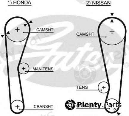  GATES part 5028 Timing Belt
