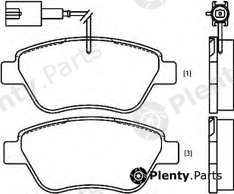  TEXTAR part 2370502 Brake Pad Set, disc brake