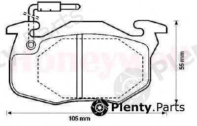  JURID part 571333D Brake Pad Set, disc brake