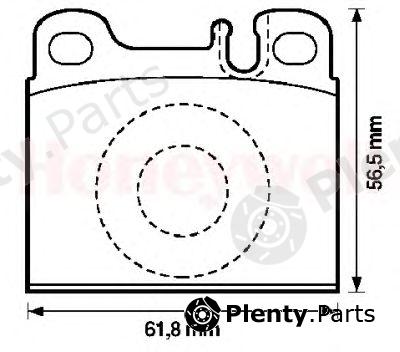  JURID part 571342J Brake Pad Set, disc brake